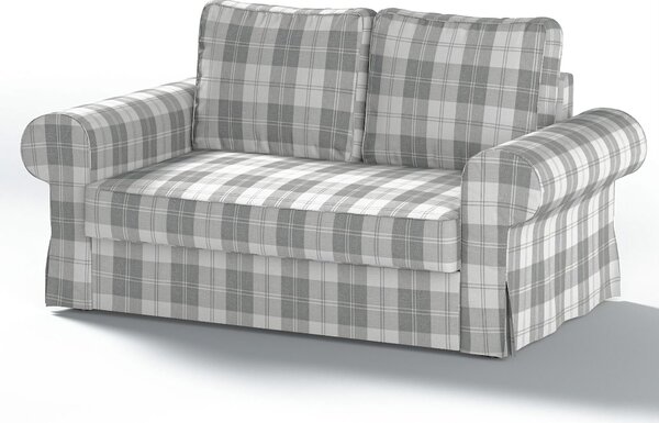 Potah na pohovku IKEA Backabro 2-místná, rozkládací barva šedá látka pletený vzor, vzorované