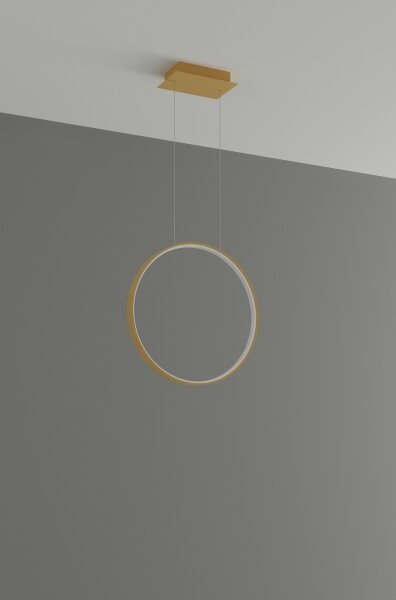 Thoro TH.221 - LED Lustr na lanku RIO LED/30W/230V CRI95 4000K pr. 55 cm zlatá