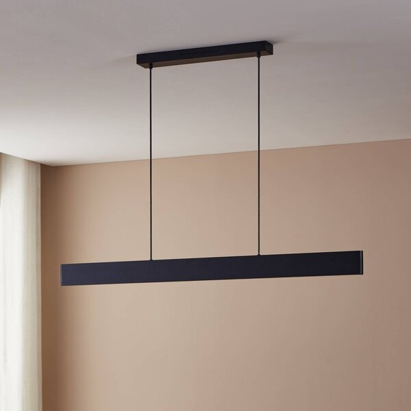 EGLO connect LED závěsné svítidlo Andreas-Z, černá, ocel, stmívatelný, Černá, Obývací pokoj / jídelna, kov, Moderní