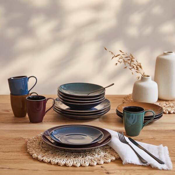 KOMBINOVANÁ SOUPRAVA, 16dílné, kamenina Creatable - Online Only nádobí, Online Only