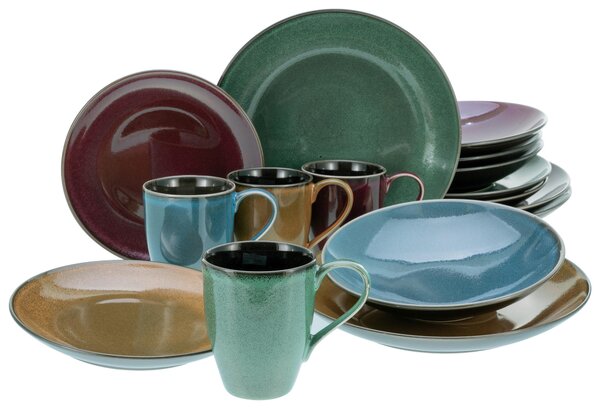 KOMBINOVANÁ SOUPRAVA, 16dílné, kamenina Creatable - Online Only nádobí, Online Only
