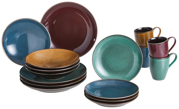 KOMBINOVANÁ SOUPRAVA, 16dílné, kamenina Creatable - Online Only nádobí, Online Only
