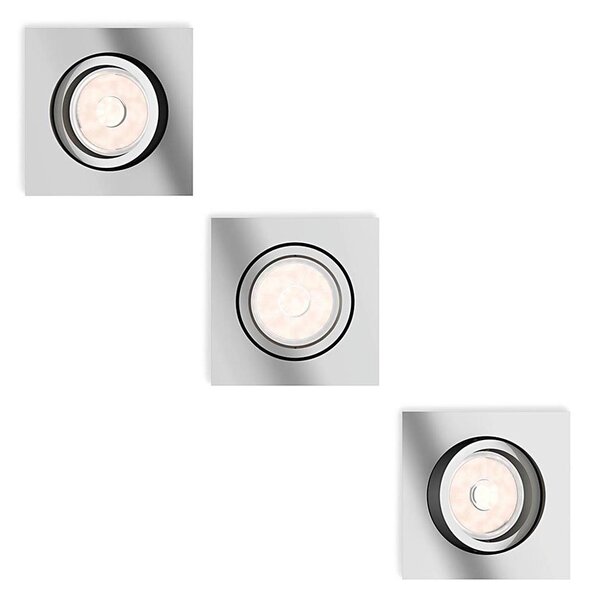 Philips 50403/11/PN - SADA 3x Podhledové svítidlo DONEGAL 1xGU10/5,5W/230V