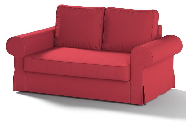 Potah na pohovku IKEA Backabro 2-místná, rozkládací barva červená látka pletený vzor