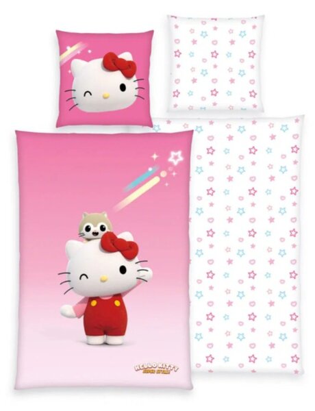 Povlečení HELLO KITTY 70x90 a 140x200 cm