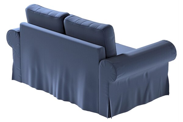 Potah na pohovku IKEA Backabro 2-místná, rozkládací barva tmavě modrá látka sametová