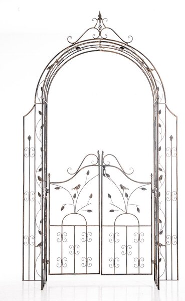 Pergola na popínavé rostliny GS22232 s brankou - Bronzová