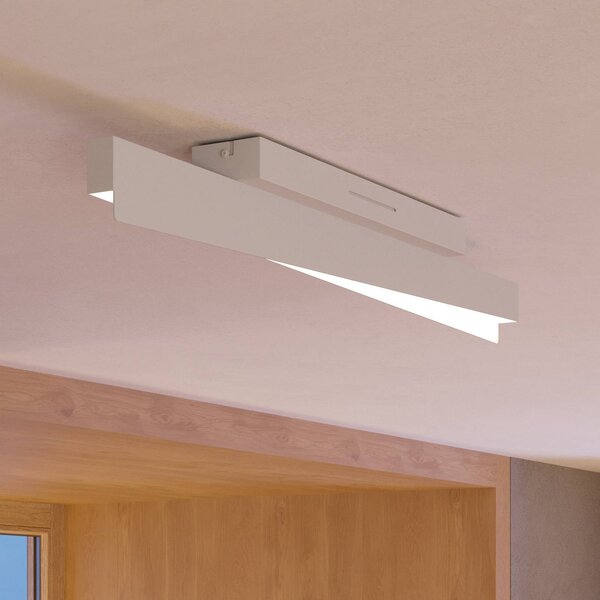 EGLO connect Smart LED stropní svítidlo Bolognano-Z, šedé, stmívatelný, Hliník / šedá / zinek, Obývací pokoj / jídelna, Hliník, Moderní