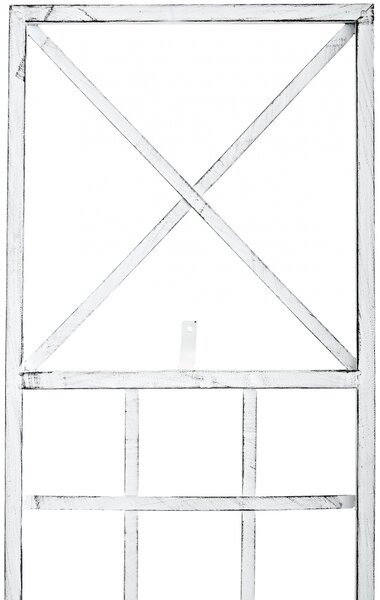 Mřížka na popínavé rostliny Trigo - 198 x 40 cm - Bílá antik