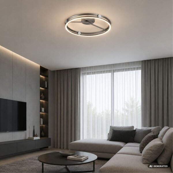 Rabalux 71277 - LED Stm stropní sv TRIXO 60W/230V 3000-6500K pr. 50 cm šedá+DO
