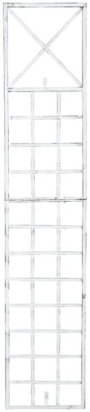 Mřížka na popínavé rostliny Trigo - 198 x 40 cm - Bílá antik