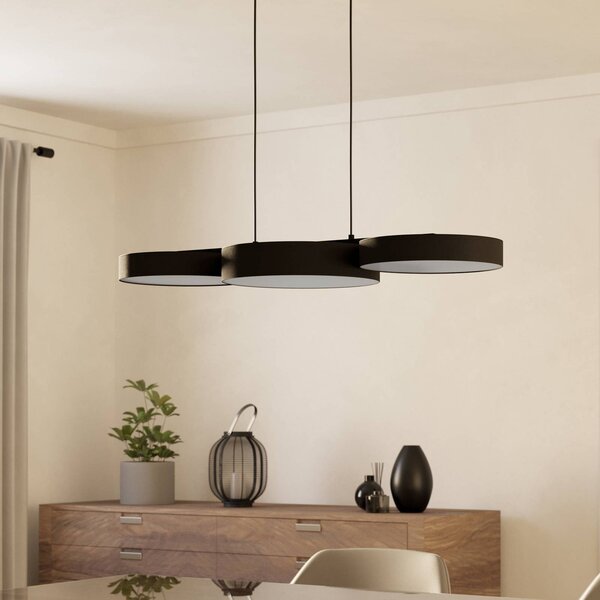 EGLO connect Smart LED závěsné světlo Barbano-Z, černé, stmívatelný, Černá, Obývací pokoj / jídelna, kov, Moderní