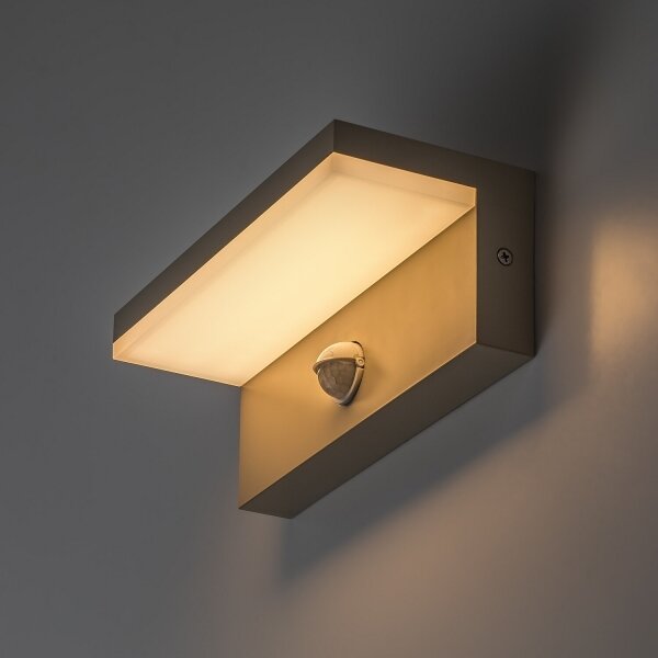 Rabalux 77220 - LED Ven nástěnné sv se senzorem ZARAGOZA 9W/230V IP54 béžová