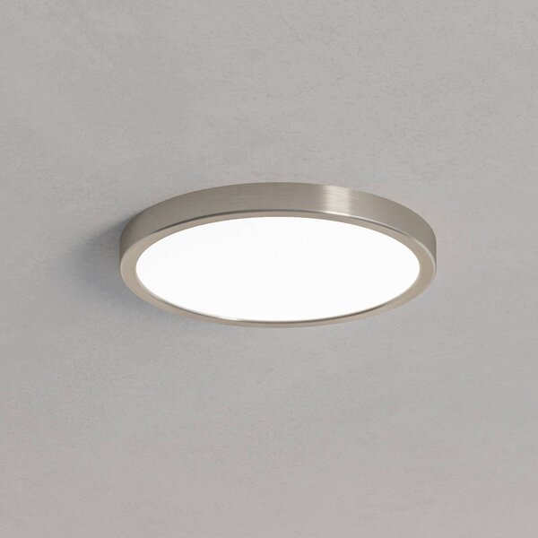 EGLO connect Smart LED přisazené svítidlo Fueva 6-Z, šedé, Ø 27 cm, stmívatelný, Hliník / šedá / zinek, Obývací pokoj / jídelna, Plast, Moderní