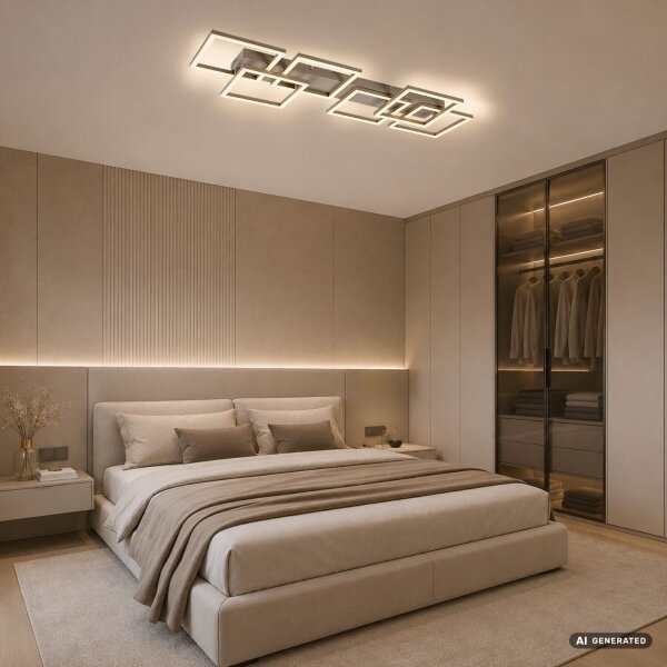 Rabalux 71500 - LED Stm stropní sv FATMA 40W/230V 3000-6500K 33x100 cm béžová+DO
