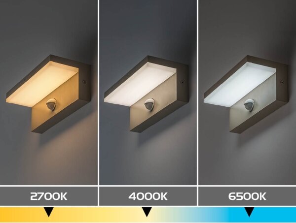 Rabalux 77220 - LED Ven nástěnné sv se senzorem ZARAGOZA 9W/230V IP54 béžová