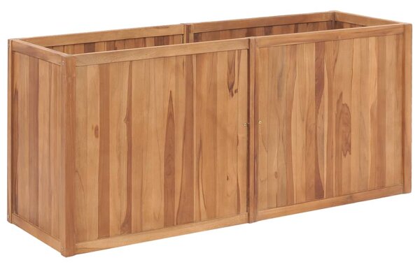 Vyvýšený záhon 150 x 50 x 70 cm masivní teakové dřevo