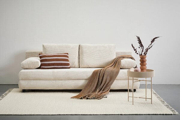 ROZKLÁDACÍ POHOVKA, textil, tmavě šedá home24 - Rozkládací sedačky