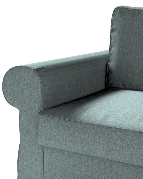 Potah na pohovku IKEA Backabro 2-místná, rozkládací barva modrá látka pletený vzor
