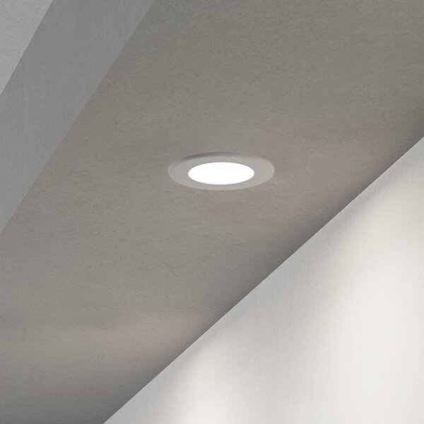 EGLO connect LED podhledové svítidlo Fueva 6-Z, bílé, sada 3 ks, stmívatelný, Bílá / opál, Obývací pokoj / jídelna, Plast, Moderní
