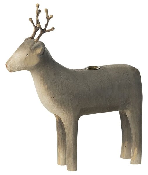 Dřevěný svícen Reindeer Medium