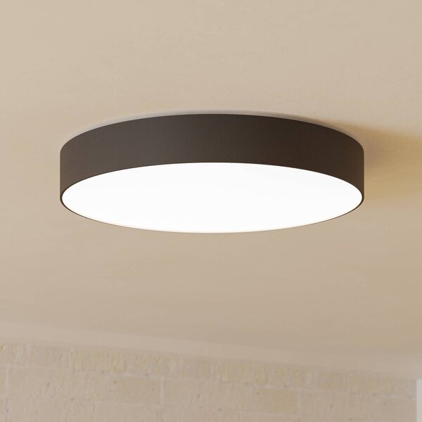 EGLO connect Smart LED stropní svítidlo Gallizzi-Z, černé, Ø49cm, stmívatelný, Černá, Obývací pokoj / jídelna, Plast, Moderní