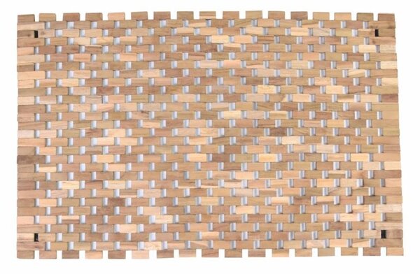 Protiskluzová předložka, teak, přírodní, 60 x 40 cm