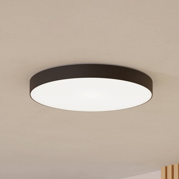 EGLO connect Smart LED stropní svítidlo Gallizzi-Z, černé, Ø69cm, stmívatelný, Černá, Obývací pokoj / jídelna, Plast, Moderní