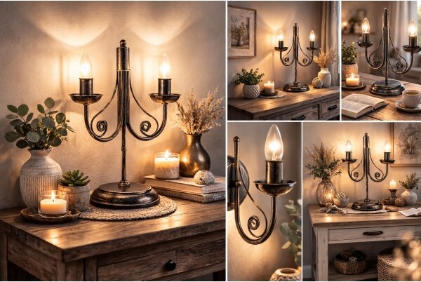 Stolní lampa DONATO 2xE14/40W/230V