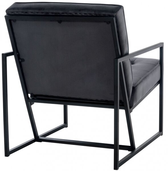 Křeslo Avon lounger - samet - Šedá