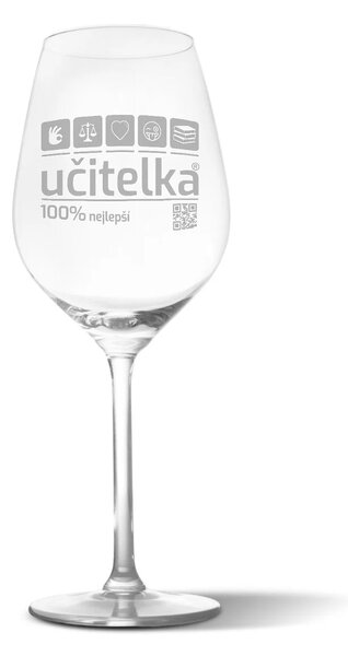 Sablio Sklenička na víno Učitelka: 49 cl