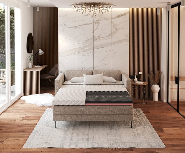 Přistýlka z profilované 7zónové pěny HR H30 BLACK a VISCO pěny 90x200 cm 7cm