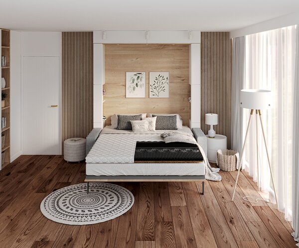 Přistýlka z profilované 7zónové pěny HR H30 +kokos 90x200 cm BLACK 6 cm