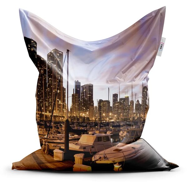Sablio Sedací vak Classic Městský přístav - 150x100 cm