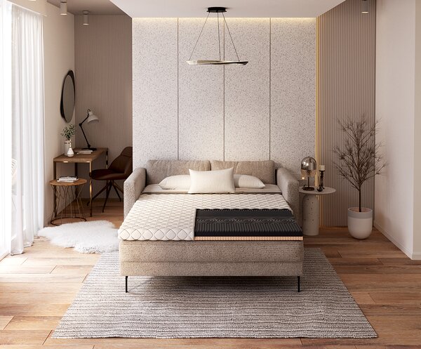 Přistýlka z profilované 7zónové pěny HR H30 NERO S LATEXEM 90x200 cm 7cm