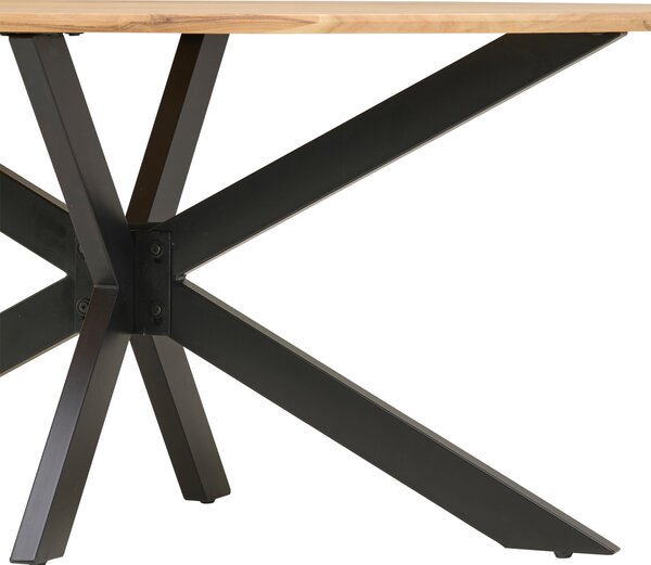 JÍDELNÍ STŮL, akácie, černá, barvy akácie, 200/100/76 cm MID.YOU - Jídelní stoly, Online Only