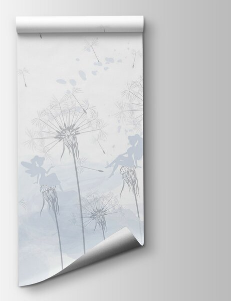 Fototapeta Pampeliška s vílami létajícími ve vzduchu, Přírodní fototapety, Populární fototapety, w07913v1 - Tapeko.co.cz