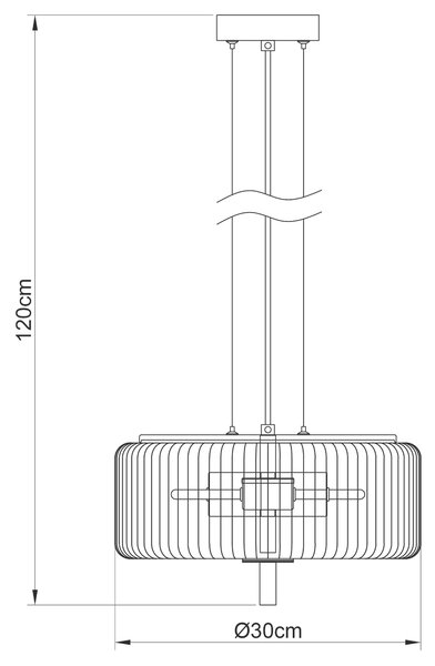 ZÁVĚSNÉ SVÍTIDLO, 30/120 cm Collett's Monde - Online Only svítidla, Online Only