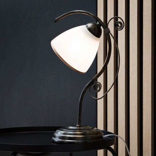 Stolní lampa RETRO II 1xE27/60W/230V černá patina
