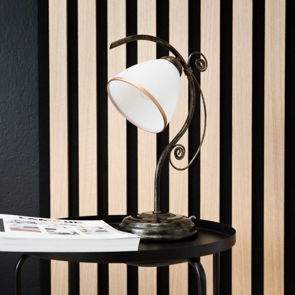 Stolní lampa RETRO II 1xE27/60W/230V černá patina