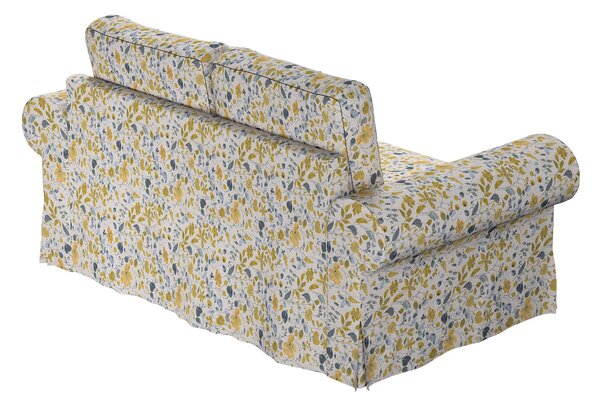 Potah na pohovku IKEA Backabro 2-místná, rozkládací barva žlutá látka pletený vzor, vzorované