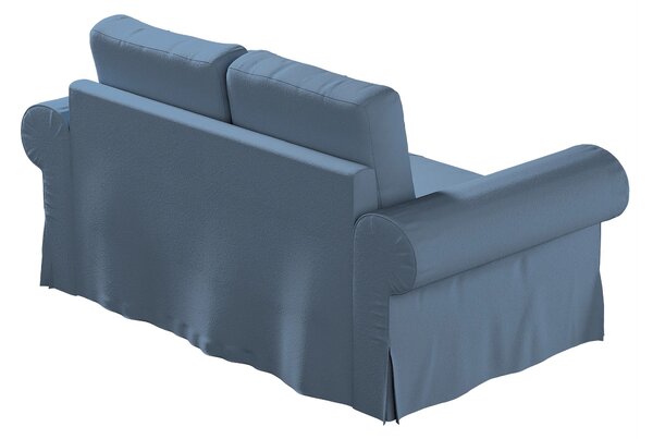 Potah na pohovku IKEA Backabro 2-místná, rozkládací barva modrá látka pletený vzor