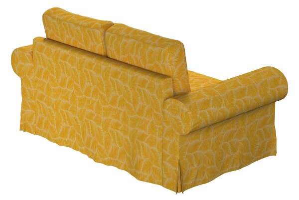 Potah na pohovku IKEA Backabro 2-místná, rozkládací barva žlutá látka pletený vzor, vzorované