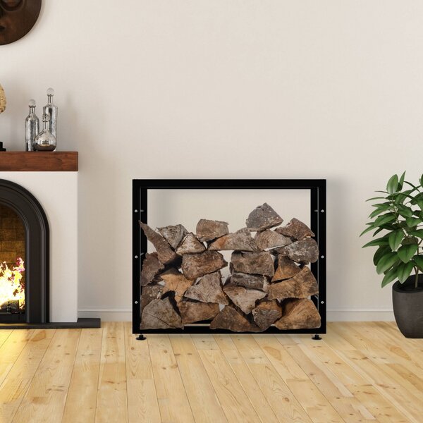 Stojan na dřevo Keri V2 25x100x80, černá