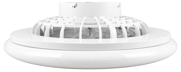 Stropní LED svítidlo s ventilátorem STRALSUND stříbrná