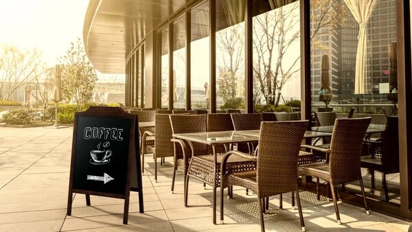 Allboards reklamní áčko s křídovou tabulí 100x60 cm-ozdobný horní rám,PK75WAVE