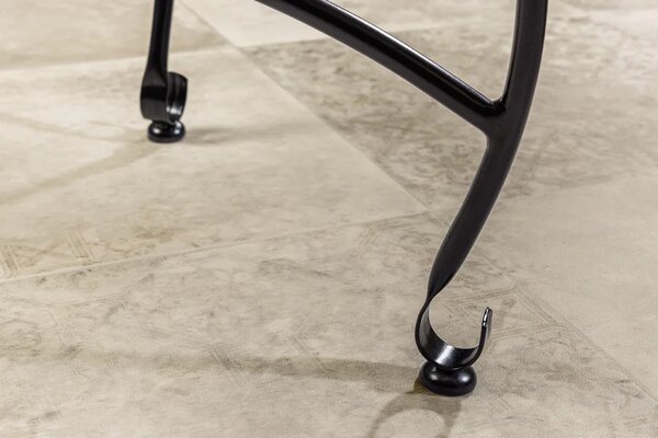 Odkládací stolek MARRAKESH 40 CM stříbrný odnímatelný podnos skladem