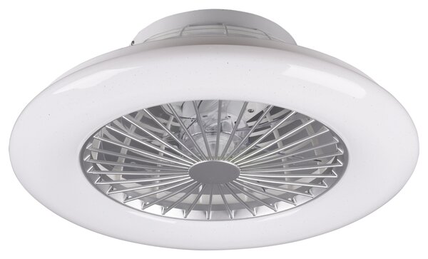 Stropní LED svítidlo s ventilátorem STRALSUND stříbrná