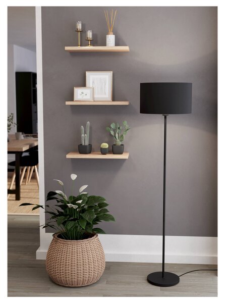 Stojací lampa MASERLO černá
