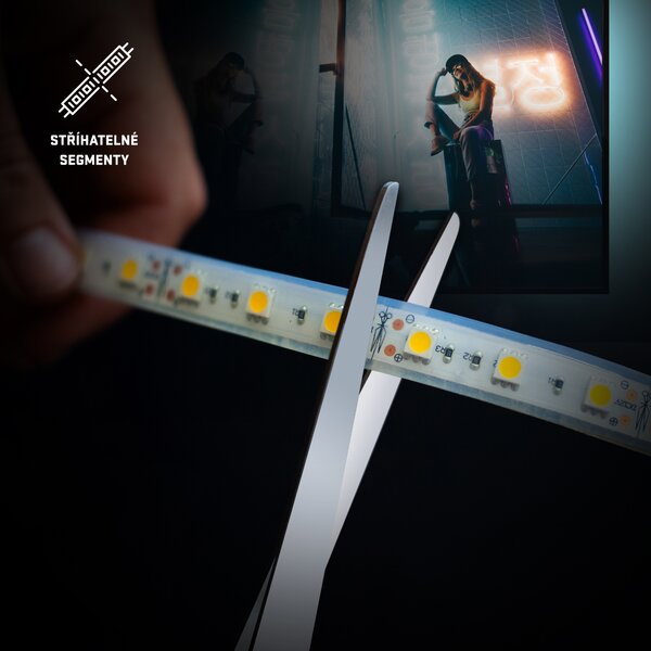 LED pásek RETLUX RLS 101 černá, 2x 50 cm